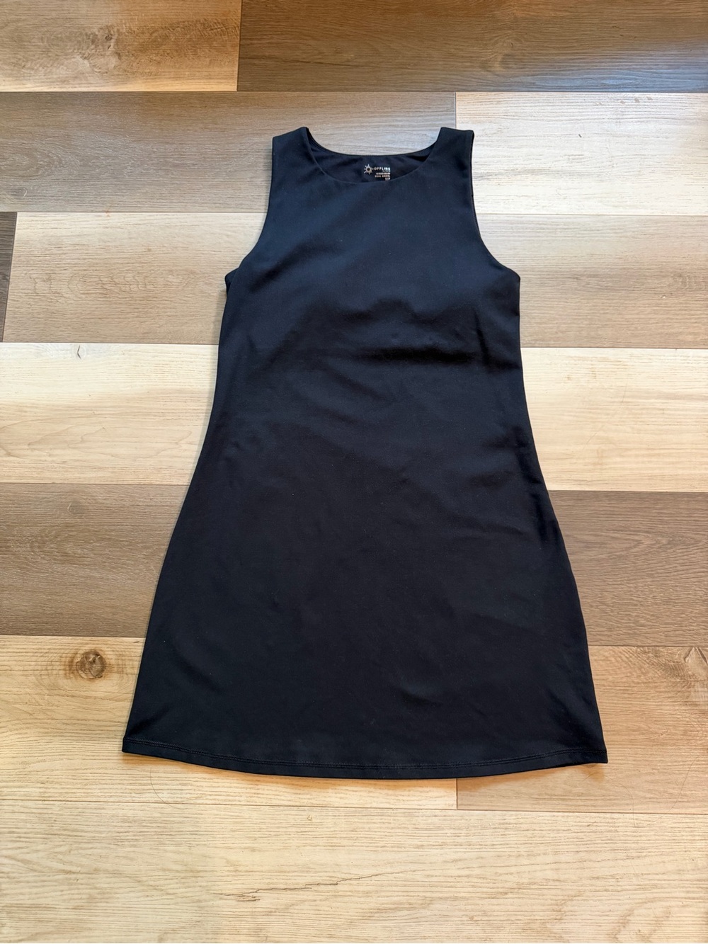 Aerie Black Athletic Sleeveless Dress w/ Built in Bra and Removable Pads Size S
